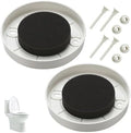 Youyole 2 Pcs Flange Cover Kit White Toilet Flange Repair Kit Includes Nylon by Ajaredlulu