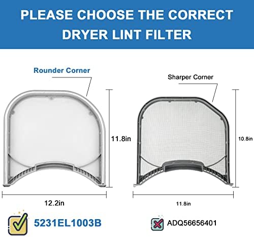 AMI PARTS 5231EL1003B Dryer Lint Filter - Image 2