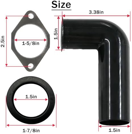 Garbage Disposal Drain Elbow Replacement Kit, Garbage Disposal Drain And Gasket - Image 3