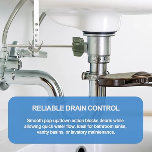 Lavatory Pop Up Center Piece Assembly-Metal Pivot Arm, Compatible - Image 4