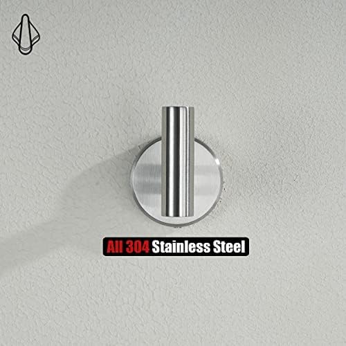 JQK Bathroom Towel Hook Brushed, Coat Robe Clothes Bath Wall Hooks - Image 5