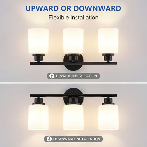 Unicozin 3 Light Bathroom Light Fixtures, Modern Vanity Lights - Image 4