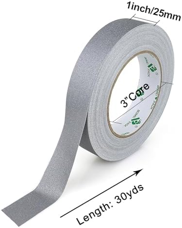 BOMEI PACK Grey Gaffer Tape, Matte Non-Reflective, 1inch x 30yds No Residue - Image 3