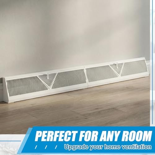 Yaocom 48 Inch Baseboard Register Vent 48" Duct Opening Size Vent Covers - Image 6