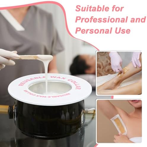 2 PCS Reusable Silicone Wax Collars Fits Most 14 Oz Wax Pot Liner Collar Clean - Image 7