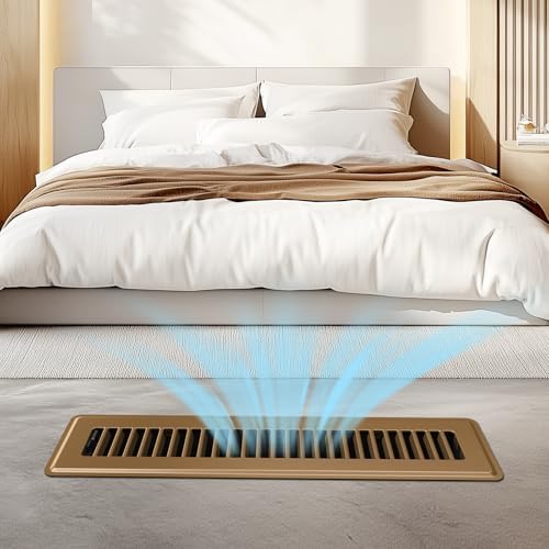 2x14 Floor Register, 2 Pack Brown Floor Vent Covers - Image 6