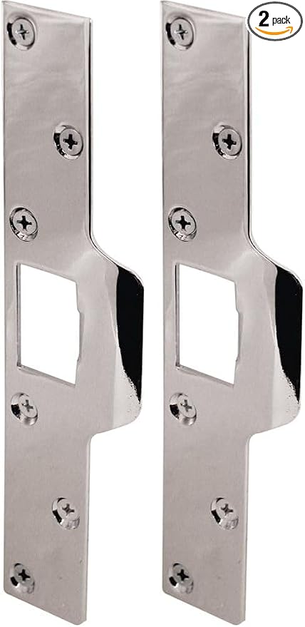 Prime-Line U 9476 Maximum Security Latch Strike, 1-1/4 in. x 7-7/8 in. by Prime-Line