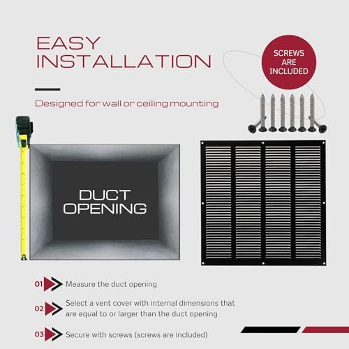 14x14 Vent Cover with Built-in Screen - Image 5