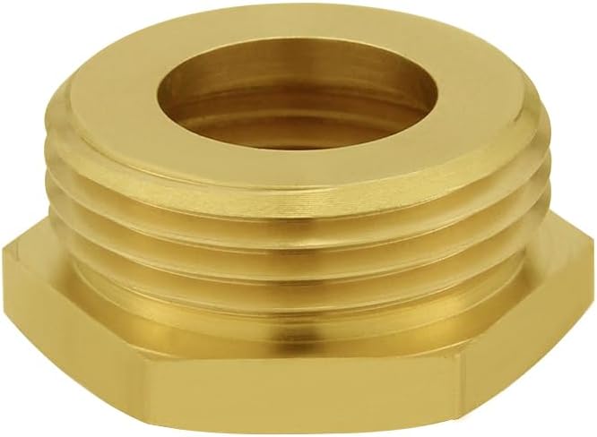 Joywayus 2Pcs Garden Hose Hex Bushing Reducer 3/4" GHT Female x 1" NPT Male | - Image 3