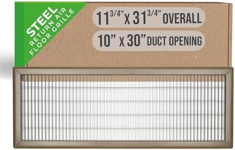 Fits 10x30 and 30x10 Duct Opening | Return Air Floor Grille by Handua | by Handua