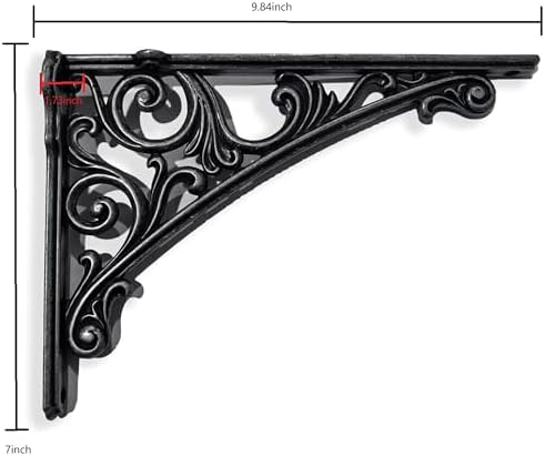 Khtumeware Shelf Bracket 10 Inch, Decorative Brackets - Image 2