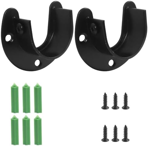 Closet Rod Bracket, 2 Pack, U Shaped, 1-1/4 Inch by Unknown