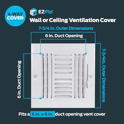 EZ-FLO 6 x 6 Inch Air Vent Cover - Image 2