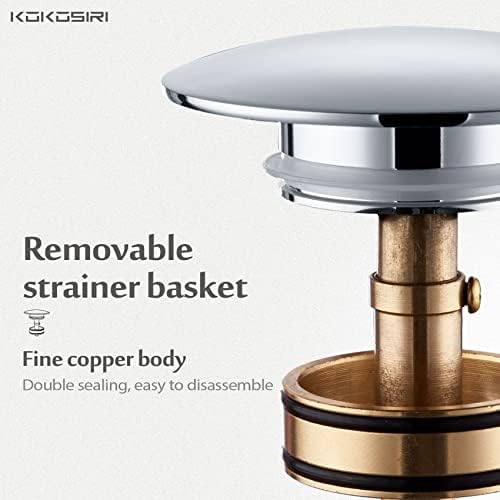 KOKOSIRI Pop Up Sink Drain - Image 3