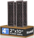 Howeall 2x10 Inches 4 Pack Heavy Duty Walkable Floor Register by Howeall