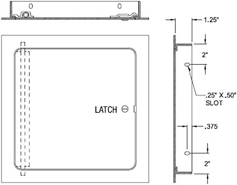 Acudor UF-5000 24 x 30 SCPC Universal Access Door 24 x 30 - Image 3