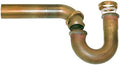 Westbrass D400G-RAW 1-1/2" 17 ga. Tubular Ground Joint P-Trap by Westbrass