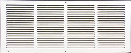 24 x 8 White Steel Return Air Grille HVAC Vent Cover Grill by Elite+Tool+Center