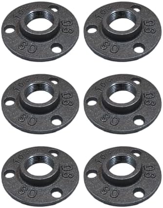 3/4" FLANGE: Industrial Threaded Black Iron Pipe Fittings; Natural by PRIMPIPEWORKS