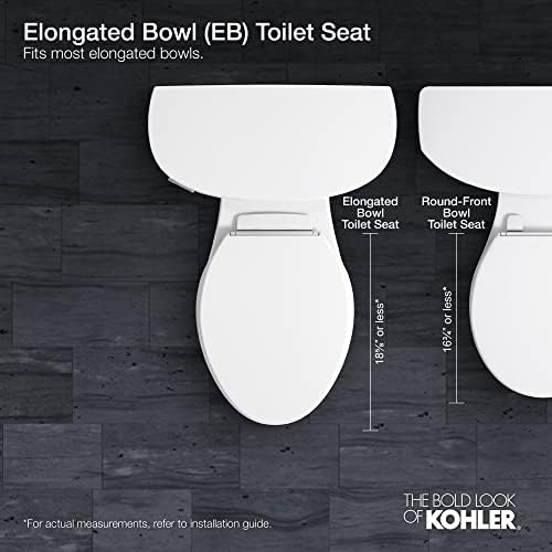 KOHLER K-4636-96 Cachet Quiet Close Elongated Toilet Seat, Slow Close Lid and - Image 4