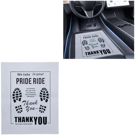 50PCS Car Kraft Paper Floor Mats, Waterproof Floor Covers Car Carpet Protector by Unknown