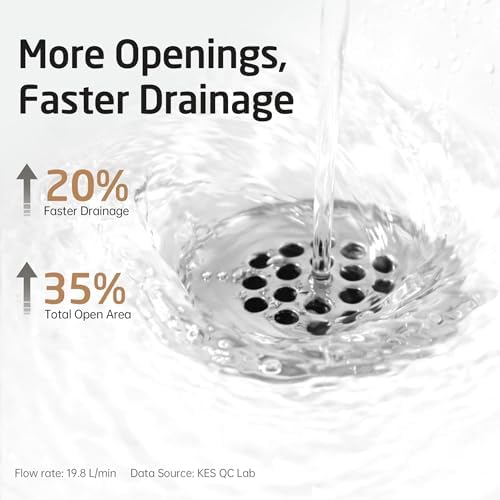 KES Faster Drainage Bathroom Sink Drain Without Overflow - Image 2