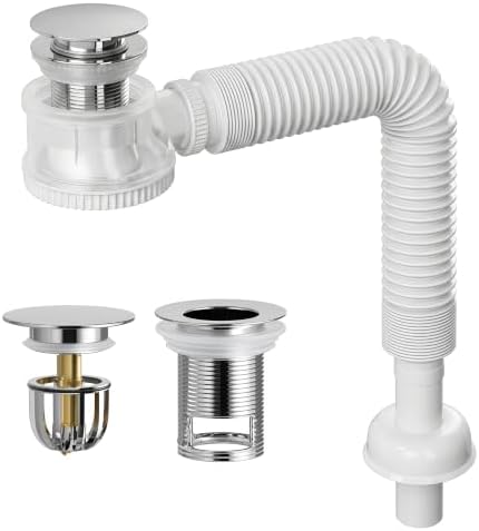 Universal Bathroom Sink Drain Kit, Space-Saving Anti-Odor Bottle Trap by Unknown