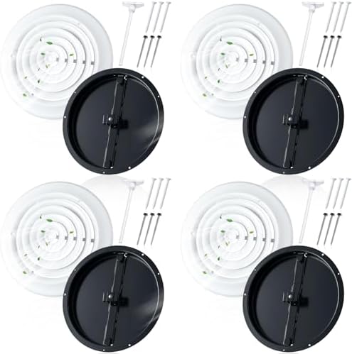 Therwen 4 Set 10inch Round Ceiling Diffuser Vent Cover by Therwen
