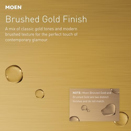 Moen Brushed Gold Bathroom Vessel Sink Pop-Up Drain Assembly - Image 2