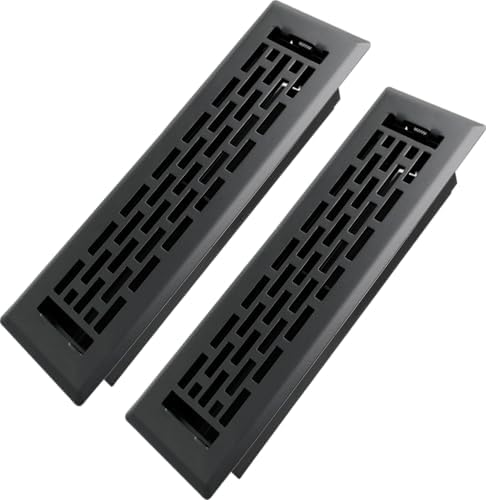Howeall 2x10 Inches 2 Pack Heavy Duty Walkable Floor Register by Howeall