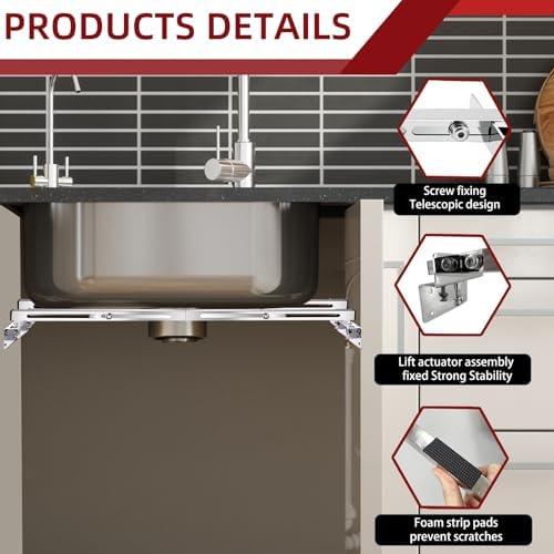 Undermount Sink Brackets, Adjustable Undermount Sink Supports, Stainless Steel - Image 5