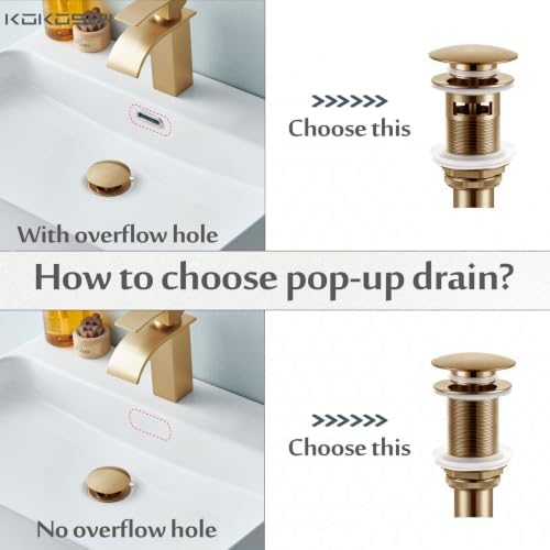 KOKOSIRI Pop Up Sink Drain - Image 5