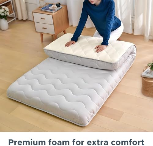 SCHNAUZER HOME Japanese Floor Mattress Futon Mattress Queen 3.5" Thick - Image 5
