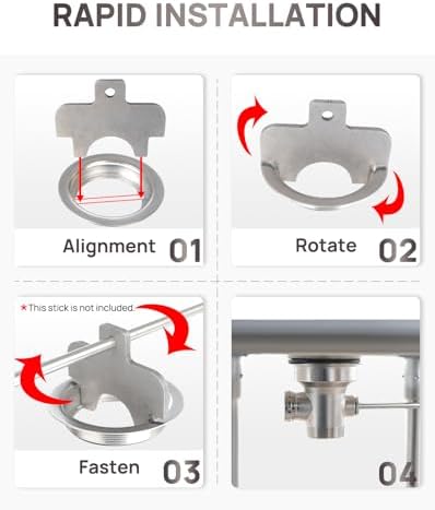 Installation & Removal Tool for 3-1/2" Commercial Sink Waste Valve Drain - Image 3