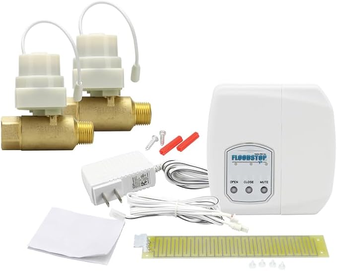 FloodStop Multi-Purpose Leak Detector Kit, 1/2" NPT, 2 Valves | Automatic Water by FloodStop