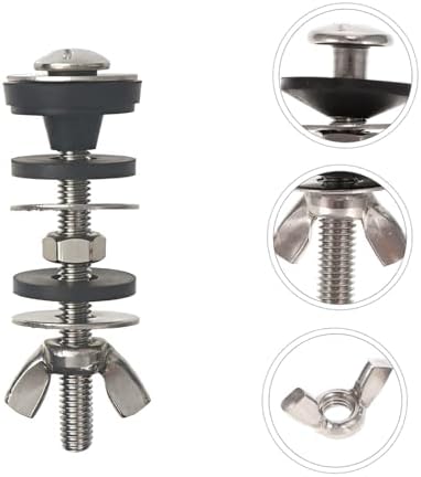 2PCS Universal Toilet Tank to Bowl Bolt Kit, Heavy Duty Bolts Toilet Bolts - Image 4