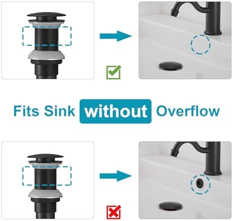 Homevacious 1 5/8" Bathroom Faucet Vessel Vanity Sink Pop Up Drain - Image 5