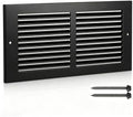 12x6 Black Steel Return Air Grille, Fits 12"W x 6"H Duct Opening by SmartSolutionsforHome
