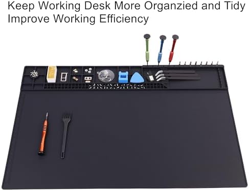 Premium Heat Resistant 932°F 22"x 14.2" Magnetic Silicone Soldering Mat - Image 2