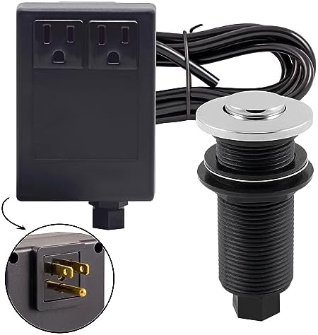 Westbrass ASB-2B3-26 Disposal Air Switch and Dual Outlet Control Box, Polished by Westbrass
