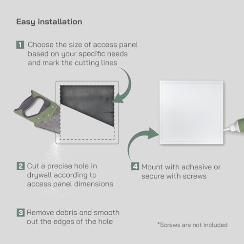 Vent Systems 20'' x 20'' Inch White Metal Access Panel - Image 3
