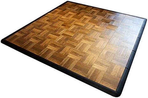 SnapLock Portable Dance Floor Kit, Oak Finish, 25 Sq Ft - Image 2