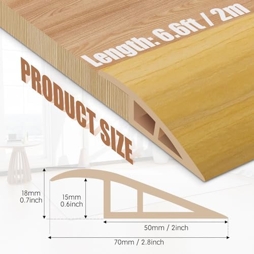 Floor Transition Strip Door Threshold 78" Floor Transition Reducer Trim on The - Image 2