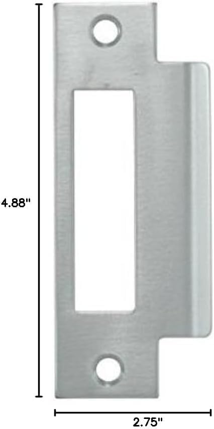 4-7/8" Zinc Plated Strike Plate - Image 2