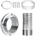 4 Inch Dryer Vent Hose Kit, 5FT Aluminum Foil Duct by LUMLAZNI