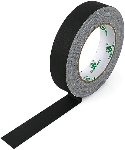 BOMEI PACK Black Gaffer Tape, Matte Non-Reflective, 1inch x 30yds No Residue - Image 2