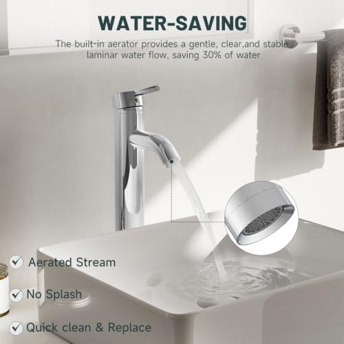 Bathroom Faucet, Vessel Sink Faucet - Image 4