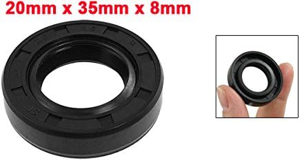 uxcell Metric Rotary Shaft Oil Seal 20x35x8mm TC Double Lips Rubber - Image 2