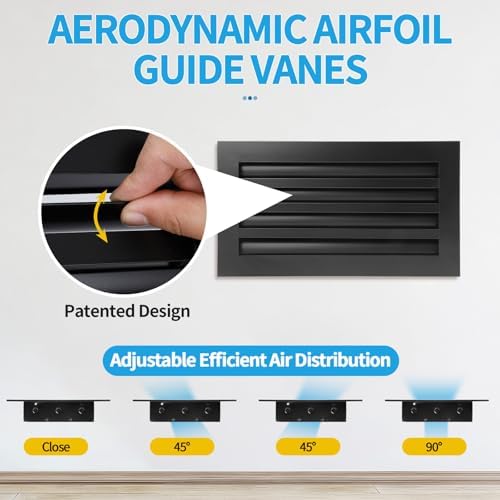 16x8 Modern AC Vent Cover, Decorative Air Vent Register Grille - Image 2