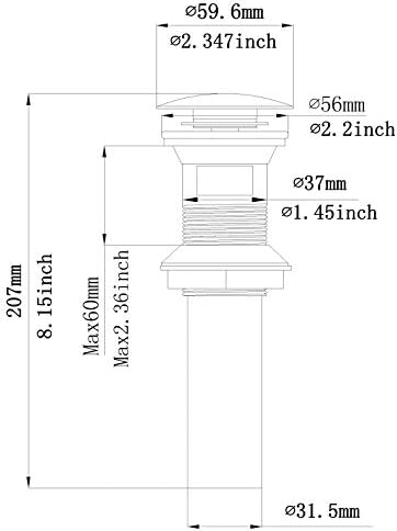 Pop Up Bathroom Sink Drain - Image 6
